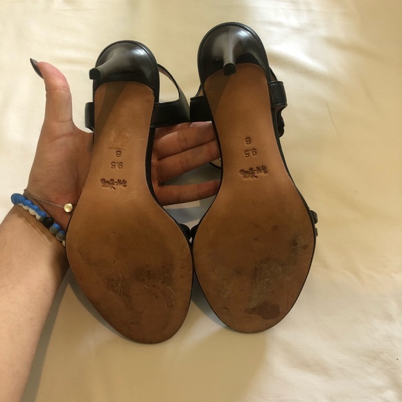 ✨SOLD‼️✨Coach heels 👠 in black 9 1/2 - Picture 6 of 8